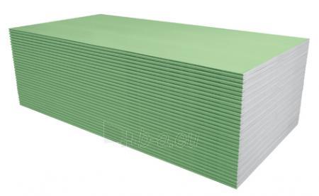 Atspari drėgmei gipso kartono plokštė Knauf GREEN Gypsum board panel 12.5mm 1200 x 2600 (3,12 kv.m) paveikslėlis 1 iš 1