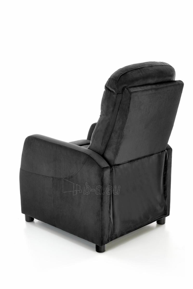 Fotelis FELIPE 2 juodos spalvos su išskleidžiamu pakoju paveikslėlis 7 iš 11