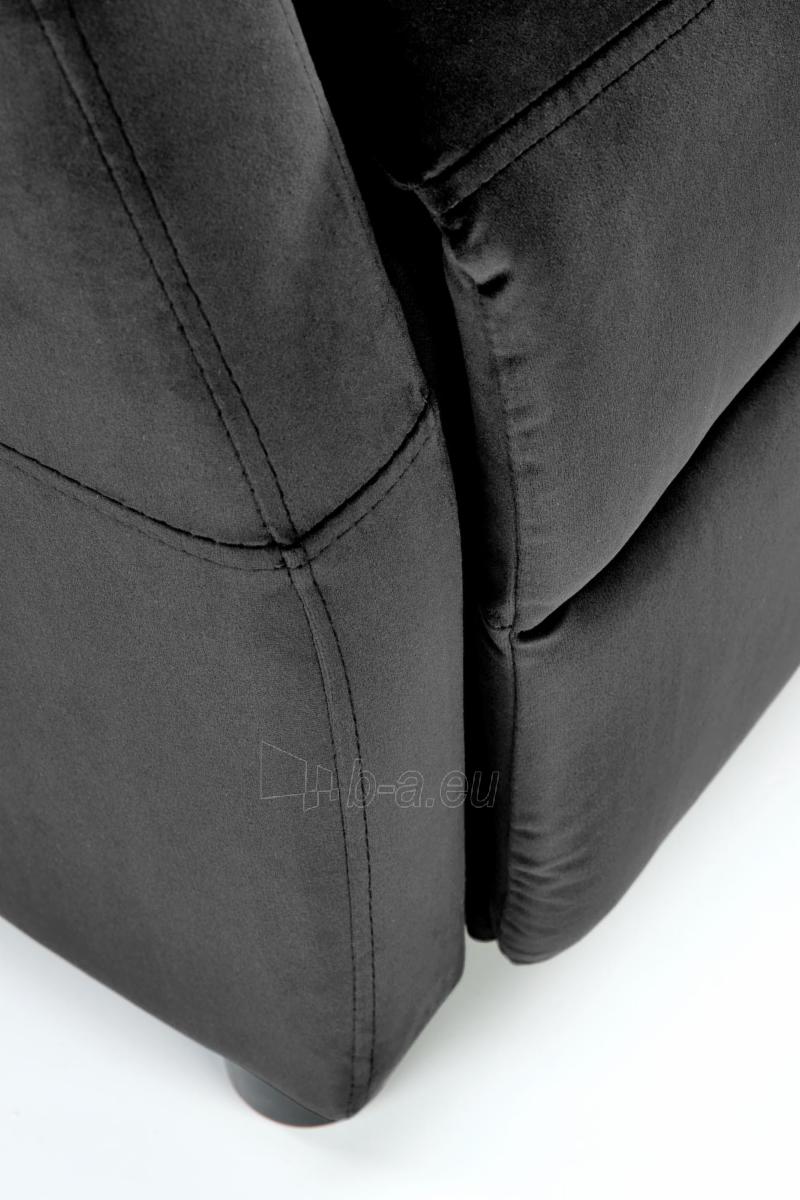 Fotelis FELIPE 2 juodos spalvos su išskleidžiamu pakoju paveikslėlis 5 iš 11
