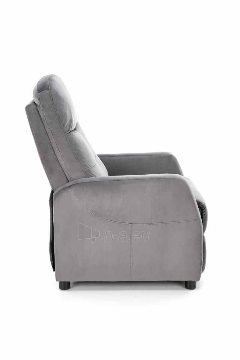 Fotelis FELIPE 2 pilkos spalvos su išskleidžiamu pakoju paveikslėlis 9 iš 12