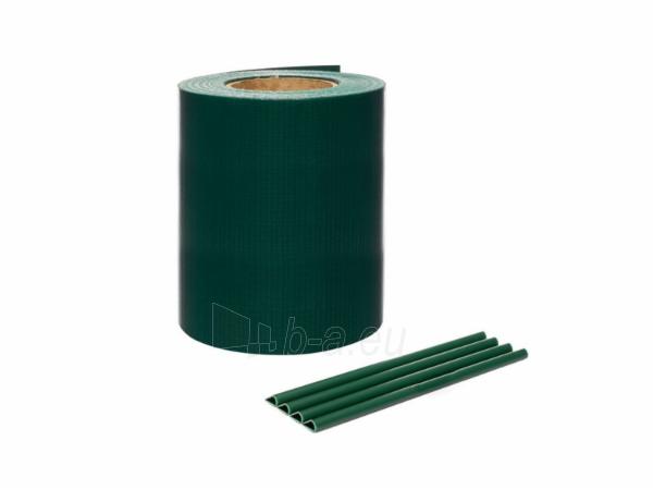 PVC tvoros juosta MIKKO (450 g/m2) 190 mm x 35 m su laikikliais (28 vnt.) (žalia) paveikslėlis 1 iš 1