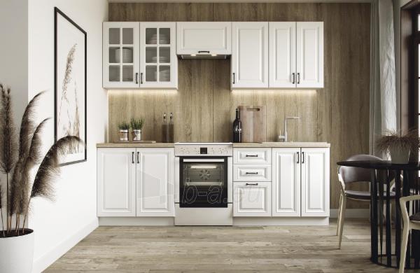 Virtuvės baldų komplektas Halmar Elizabeth - 240 cm balta paveikslėlis 1 iš 2
