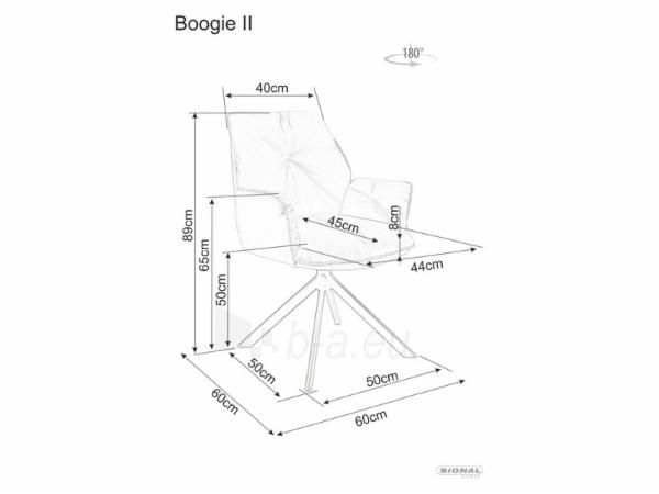 Valgomojo kėdė Boogie II pilka paveikslėlis 2 iš 2