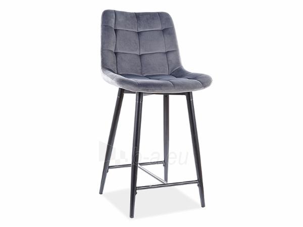 Bar chair Chic H-2 Velvet pilka Paveikslėlis 1 iš 1 310820291284