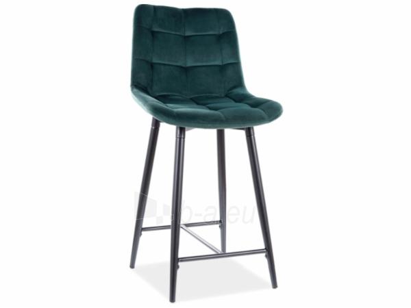 Bar chair Chic H-2 Velvet tamsiai green paveikslėlis 1 iš 1