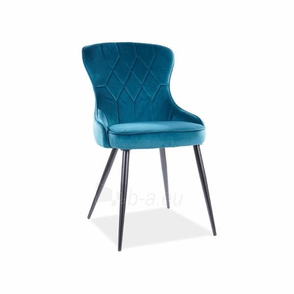 Chair Lotus Velvet turquoise paveikslėlis 1 iš 7