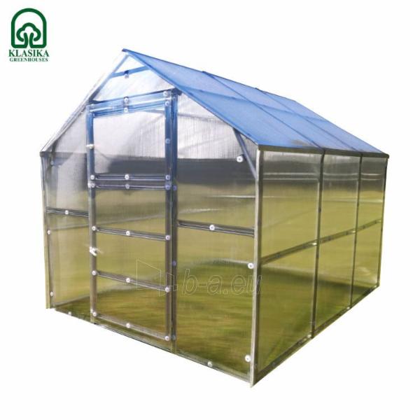 Greenhouse KLASIKA BERNARD su 4 mm polikarbonatine danga - 2350x2350 mm (4.7 m2) paveikslėlis 3 iš 3