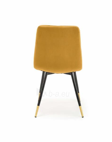 Dining chair K438 mustard paveikslėlis 3 iš 5