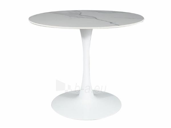 Valgomojo stalas Espero 90 baltas marmuras paveikslėlis 1 iš 1