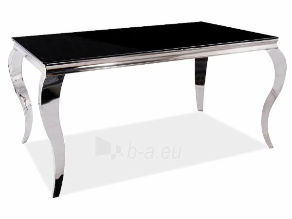 Valgomojo stalas Prince juoda/chromas 150x90 paveikslėlis 1 iš 1