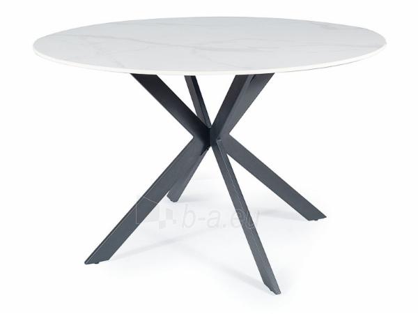Valgomojo stalas Talia 120 balta/juoda paveikslėlis 1 iš 1