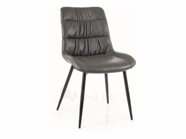 Dining chair Lou eco leather grey paveikslėlis 1 iš 1