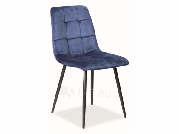 Valgomojo kėdė Mila velvetas tamsiai zils paveikslėlis 1 iš 1