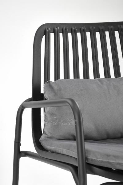 Lauko kėdė Melby juoda/pilka paveikslėlis 8 iš 8