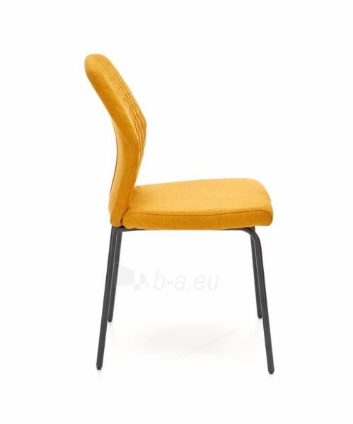 Dining chair K461 mustard paveikslėlis 3 iš 4