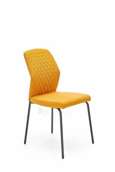 Dining chair K461 mustard paveikslėlis 1 iš 4