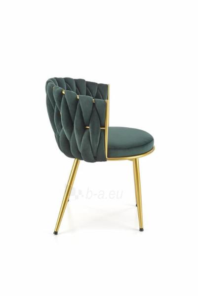 Dining chair K517 green / gold paveikslėlis 2 iš 4