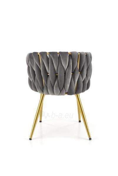 Dining chair K517 grey / gold paveikslėlis 2 iš 3