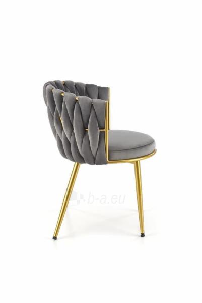 Dining chair K517 grey / gold paveikslėlis 3 iš 3