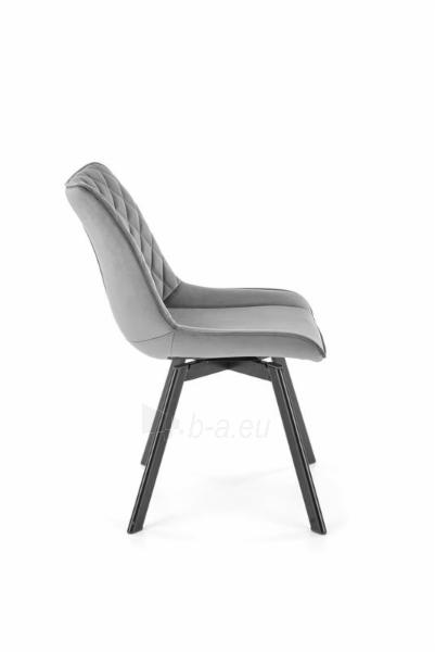 Valgomojo kėdė K-520 juoda/tamsiai pilka paveikslėlis 2 iš 5