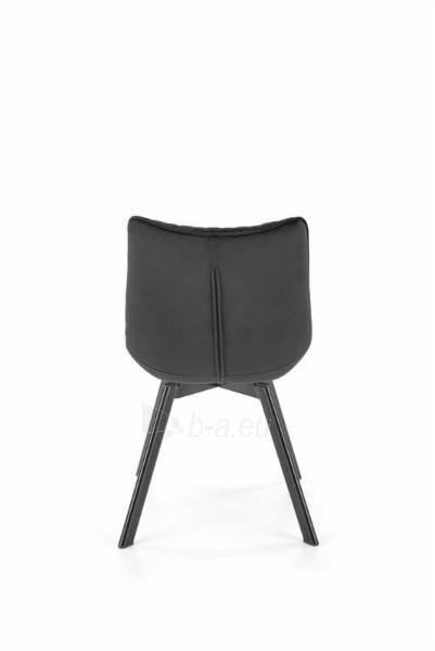 Valgomojo kėdė K-520 juoda/juoda paveikslėlis 2 iš 4
