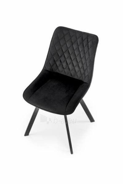 Valgomojo kėdė K-520 juoda/juoda paveikslėlis 3 iš 4