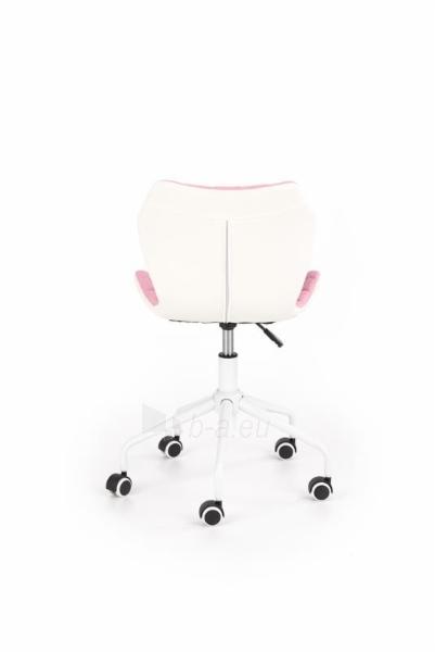 Jaunuolio kėdė prie rašomojo stalo Matrix 3 balta/rožinė paveikslėlis 4 iš 5