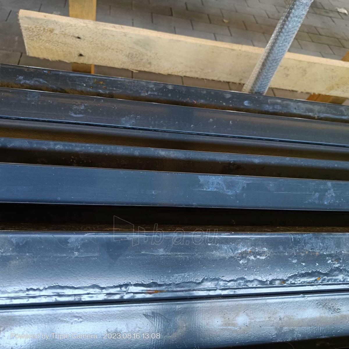 Tvoros stulpas 60x40x2300 mm, galvanized, pilkas (RAL7016), su defektais paveikslėlis 3 iš 4