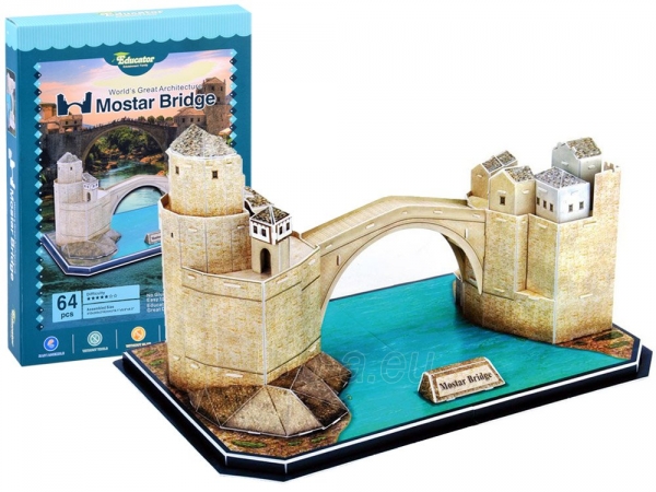 3D dėlionė Mostar Bridge paveikslėlis 1 iš 5