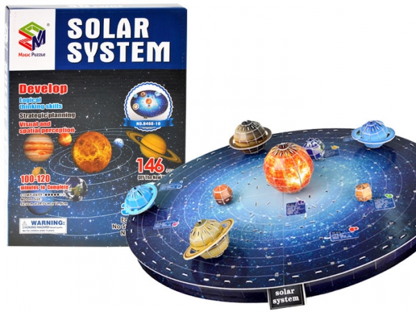 3D galvosūkis dėlionė “Saulės sistema” paveikslėlis 1 iš 5