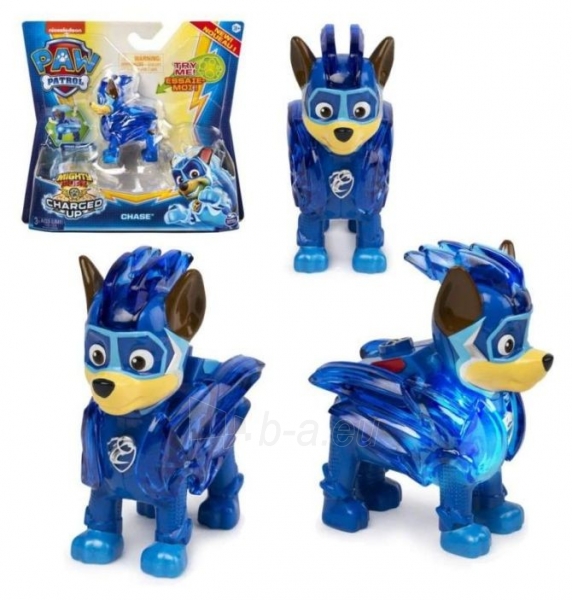 6055929 Spin Master Paw Patrol Mighty Pups Charged Up Figure - CHASE Paveikslėlis 4 iš 6 310820252822