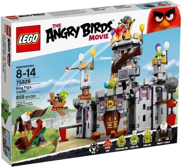 Konstruktorius LEGO Angry Birds Pilis (75826), 8-14 m. vaikams paveikslėlis 1 iš 1