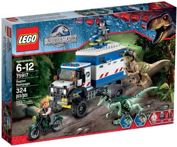 Konstruktorius LEGO Jurassic World Plėšrūno siautėjimas 75917, 6-12 m. vaikams paveikslėlis 1 iš 1