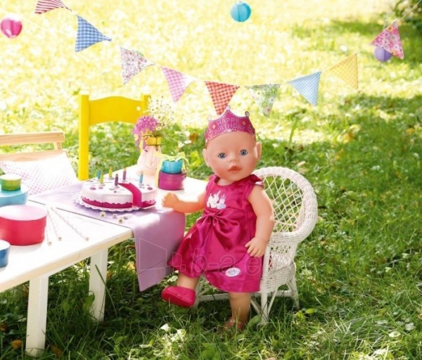 Baby Born lėlės gimtadienio drabužių rinkinys Zapf Creation 820681 paveikslėlis 1 iš 4