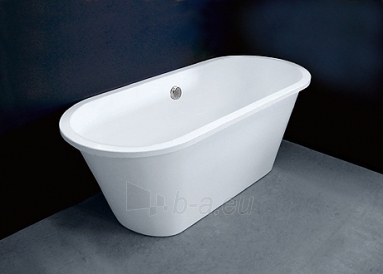Akmens masės vonia VISPOOL ACCENT 168x70 balta paveikslėlis 2 iš 5