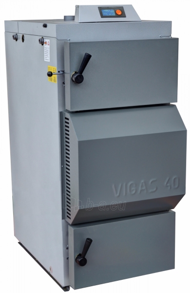 Dujų generacinis kieto kuro katilas VIGAS 40S (8-41 kW) D.P. AK3000 paveikslėlis 1 iš 3