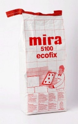 Special highly elastic frost- and water-resistant tile adhesive Mira 5100 ecofix 25 kg paveikslėlis 2 iš 2