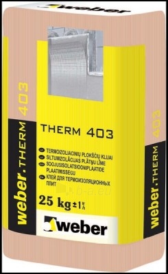 Klijavimo mišinys Weber therm 403 25 kg Paveikslėlis 1 iš 1 236780800002