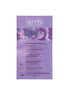 Lavera Bath Salt Lavender-Aloe vera Cosmetic 80g paveikslėlis 1 iš 1