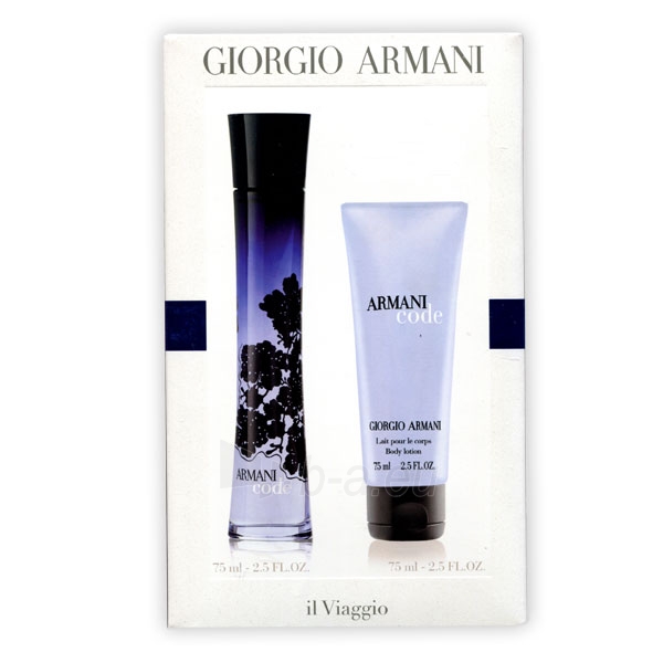 Parfumuotas vanduo Giorgio Armani Code EDP 75ml (Rinkinys) paveikslėlis 1 iš 1