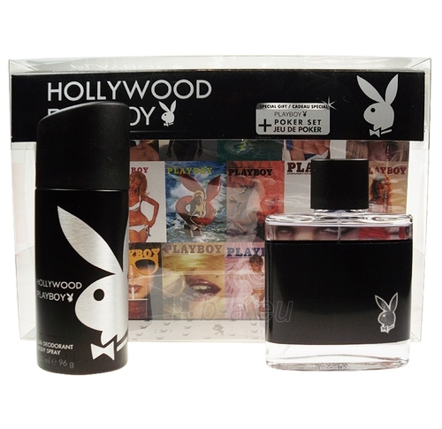 Set Playboy Hollywood EDT 100ml+150ml deodorant+Set for poker paveikslėlis 1 iš 1