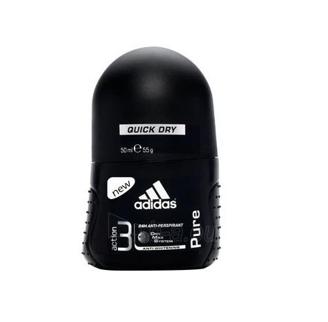 Rutulinis dezodorantas Adidas Action 3 Pure Deo Rollon 50ml paveikslėlis 1 iš 1