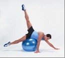 Terapinis kamuolys Gymnic 65cm, mėlynas Paveikslėlis 1 iš 1 250620200001