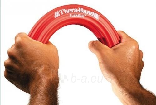 Thera-Band Flexbar rankos treniruoklis, raudonas paveikslėlis 2 iš 8