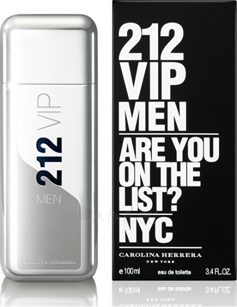 Tualetinis vanduo Carolina Herrera 212 VIP Men EDT vyrams 100ml paveikslėlis 2 iš 3