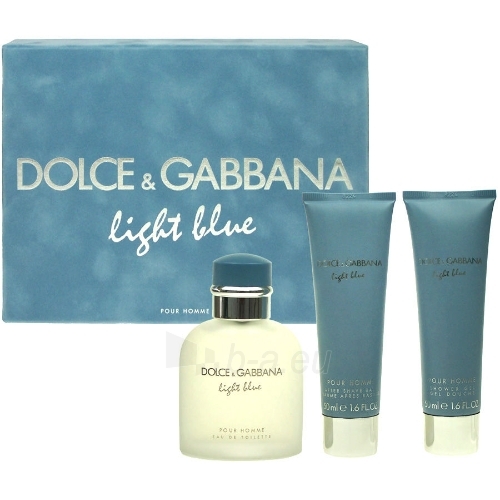 Dolce & Gabbana Light Blue Pour Homme EDT 75ml (set) paveikslėlis 1 iš 1