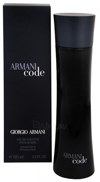 Tualetinis vanduo Giorgio Armani Black Code EDT 125ml paveikslėlis 1 iš 4