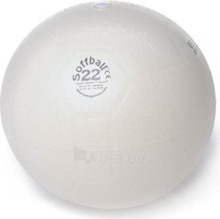 Aerobikos kamuolys PEZZI Softball MAXAFE 22 cm. White paveikslėlis 1 iš 1