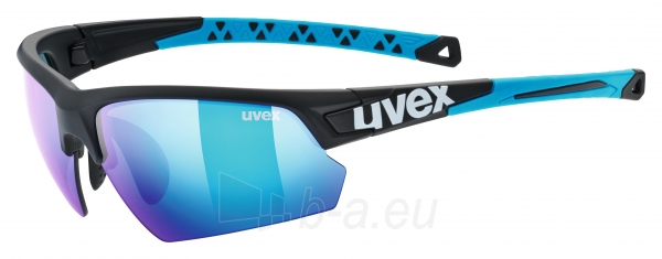 Brilles Uvex Sportstyle 224 black mat blue paveikslėlis 1 iš 1