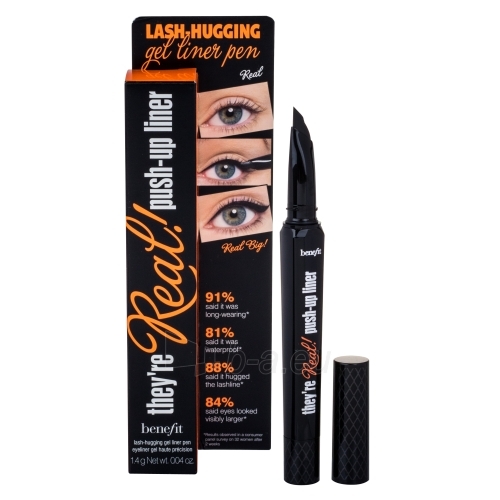 Akių kontūras Benefit They´re Real! Gel Eyeliner Pen Waterproof Cosmetic 1,3g Shade Black paveikslėlis 1 iš 1